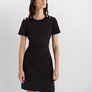 Club Monaco Button Shoulder Dress